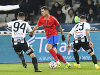 David Miculescu plays during the Superliga match between Universitatea Cluj and FCSB at Cluj Arena in Cluj, Romania, on November 10, 2024. (