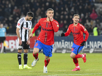 Daniel Birligea celebrates during the Superliga match between Universitatea Cluj and FCSB at Cluj Arena in Cluj, Romania, on November 10, 20...