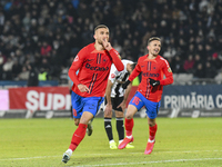 Daniel Birligea celebrates during the Superliga match between Universitatea Cluj and FCSB at Cluj Arena in Cluj, Romania, on November 10, 20...