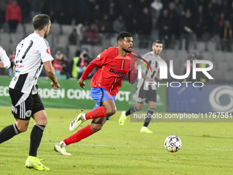 Malcom Sylas Laouari EDJOUMA plays during the Superliga match between Universitatea Cluj and FCSB at Cluj Arena in Cluj, Romania, on Novembe...