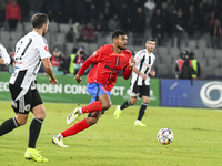 Malcom Sylas Laouari EDJOUMA plays during the Superliga match between Universitatea Cluj and FCSB at Cluj Arena in Cluj, Romania, on Novembe...