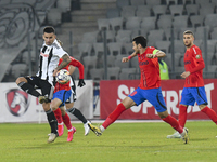 Ovidiu Bic is in action during the Superliga match between Universitatea Cluj and FCSB at Cluj Arena in Cluj, Romania, on November 10, 2024....