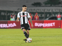 Ovidiu Bic is in action during the Superliga match between Universitatea Cluj and FCSB at Cluj Arena in Cluj, Romania, on November 10, 2024....