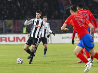 Vladislav Blanuta plays during the Superliga match between Universitatea Cluj and FCSB at Cluj Arena in Cluj, Romania, on November 10, 2024....