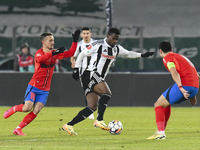 Mamadou THIAM is in action during the Superliga match between Universitatea Cluj and FCSB at Cluj Arena in Cluj, Romania, on November 10, 20...