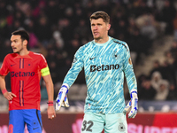 Stefan Tarnovanu is in action during the Superliga match between Universitatea Cluj and FCSB at Cluj Arena in Cluj, Romania, on November 10,...