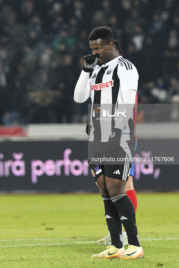 Mamadou THIAM participates in the Superliga match between Universitatea Cluj and FCSB at Cluj Arena in Cluj, Romania, on November 10, 2024. 