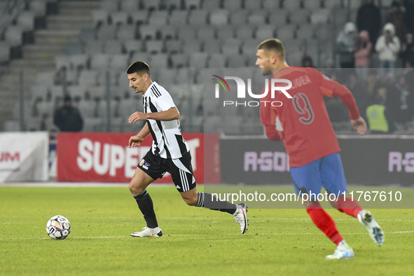 Lucian Iulian CRISTEA participates in the Superliga match between Universitatea Cluj and FCSB at Cluj Arena in Cluj, Romania, on November 10...