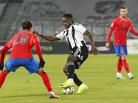 Franck TCHASSEM plays during the Superliga match between Universitatea Cluj and FCSB at Cluj Arena in Cluj, Romania, on November 10, 2024. (