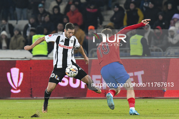 Alexandru Chipciu is in action during the Superliga match between Universitatea Cluj and FCSB at Cluj Arena in Cluj, Romania, on November 10...