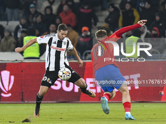 Alexandru Chipciu is in action during the Superliga match between Universitatea Cluj and FCSB at Cluj Arena in Cluj, Romania, on November 10...