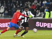 Mamadou THIAM is in action during the Superliga match between Universitatea Cluj and FCSB at Cluj Arena in Cluj, Romania, on November 10, 20...