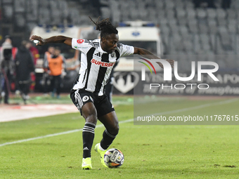 Franck TCHASSEM plays during the Superliga match between Universitatea Cluj and FCSB at Cluj Arena in Cluj, Romania, on November 10, 2024. (