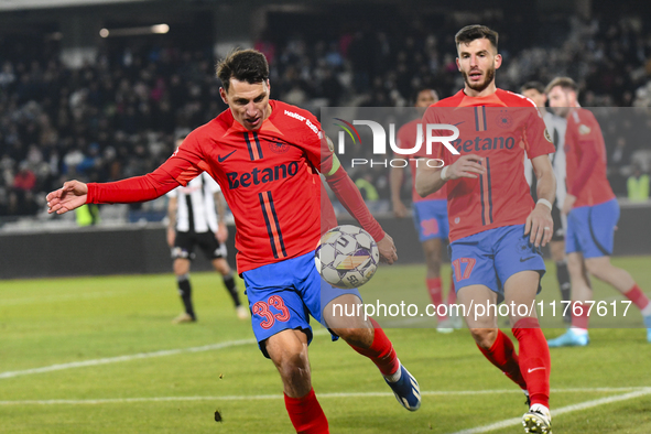 Risto Radunovic is in action during the Superliga match between Universitatea Cluj and FCSB at Cluj Arena in Cluj, Romania, on November 10,...