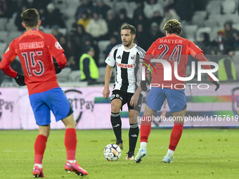 Alexandru Chipciu is in action during the Superliga match between Universitatea Cluj and FCSB at Cluj Arena in Cluj, Romania, on November 10...