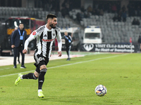 Radu Boboc is in action during the Superliga match between Universitatea Cluj and FCSB at Cluj Arena in Cluj, Romania, on November 10, 2024....