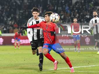 Vladislav Blanuta and Alexandru Musi are in action during the Superliga match between Universitatea Cluj and FCSB at Cluj Arena in Cluj, Rom...