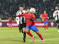 Vladislav Blanuta and Alexandru Musi are in action during the Superliga match between Universitatea Cluj and FCSB at Cluj Arena in Cluj, Rom...