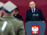 Polish President Andrzej Duda during the official celebration of the National Independence Day in Poland. National Independence Day is a pub...