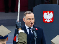 Polish President Andrzej Duda during the official celebration of the National Independence Day in Poland. National Independence Day is a pub...