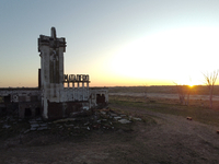 Images show Villa Epecuen, a flooded Argentine tourist town located in the Adolfo Alsina district, Buenos Aires province. (