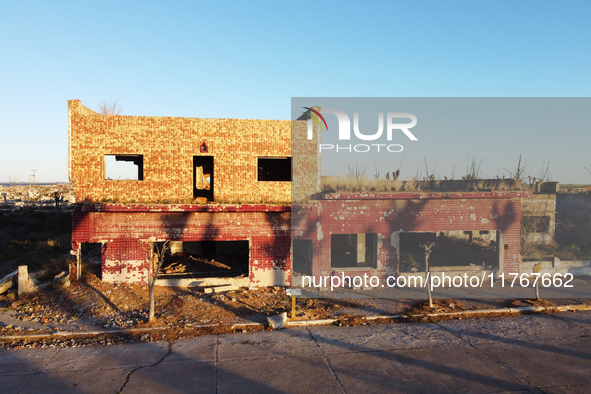 Images show Villa Epecuen, a flooded Argentine tourist town located in the Adolfo Alsina district, Buenos Aires province. 