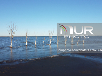 Images show Villa Epecuen, a flooded Argentine tourist town located in the Adolfo Alsina district, Buenos Aires province. (