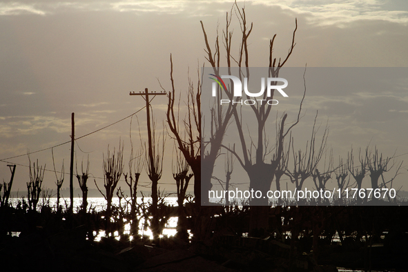 Images show Villa Epecuen, a flooded Argentine tourist town located in the Adolfo Alsina district, Buenos Aires province. 