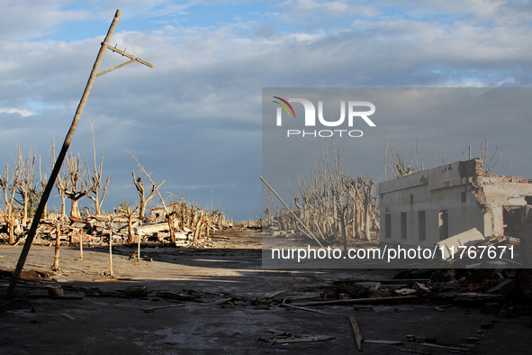 Images show Villa Epecuen, a flooded Argentine tourist town located in the Adolfo Alsina district, Buenos Aires province. 