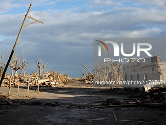 Images show Villa Epecuen, a flooded Argentine tourist town located in the Adolfo Alsina district, Buenos Aires province. (