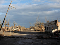 Images show Villa Epecuen, a flooded Argentine tourist town located in the Adolfo Alsina district, Buenos Aires province. (