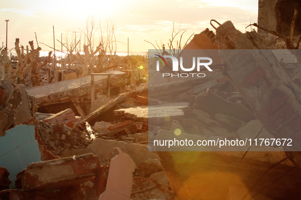 Images show Villa Epecuen, a flooded Argentine tourist town located in the Adolfo Alsina district, Buenos Aires province. 