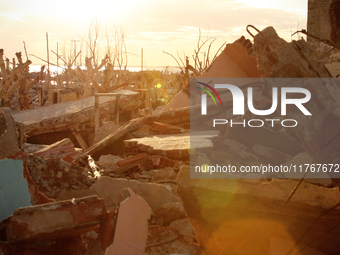 Images show Villa Epecuen, a flooded Argentine tourist town located in the Adolfo Alsina district, Buenos Aires province. (