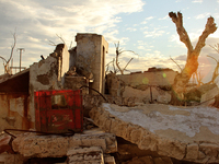 Images show Villa Epecuen, a flooded Argentine tourist town located in the Adolfo Alsina district, Buenos Aires province. (