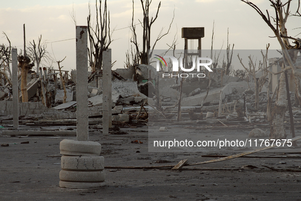 Images show Villa Epecuen, a flooded Argentine tourist town located in the Adolfo Alsina district, Buenos Aires province. 