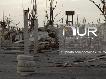 Images show Villa Epecuen, a flooded Argentine tourist town located in the Adolfo Alsina district, Buenos Aires province. (