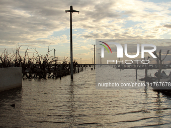 Images show Villa Epecuen, a flooded Argentine tourist town located in the Adolfo Alsina district, Buenos Aires province. (