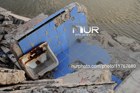 Images show Villa Epecuen, a flooded Argentine tourist town located in the Adolfo Alsina district, Buenos Aires province. 