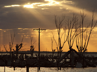 Images show Villa Epecuen, a flooded Argentine tourist town located in the Adolfo Alsina district, Buenos Aires province. (