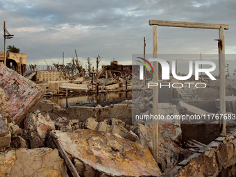 Images show Villa Epecuen, a flooded Argentine tourist town located in the Adolfo Alsina district, Buenos Aires province. (