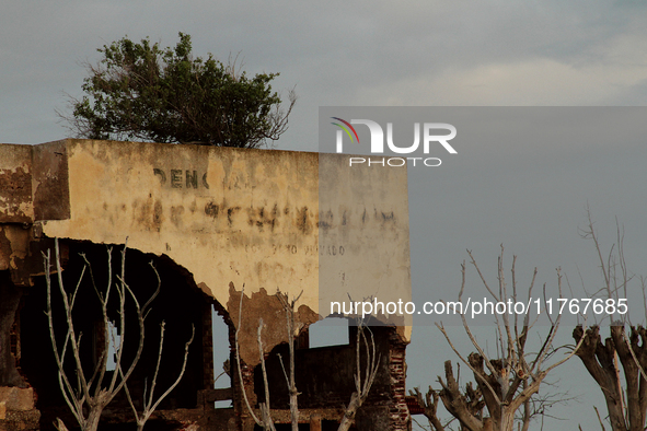 Images show Villa Epecuen, a flooded Argentine tourist town located in the Adolfo Alsina district, Buenos Aires province. 