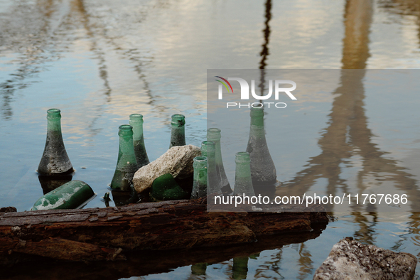 Images show Villa Epecuen, a flooded Argentine tourist town located in the Adolfo Alsina district, Buenos Aires province. 