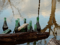 Images show Villa Epecuen, a flooded Argentine tourist town located in the Adolfo Alsina district, Buenos Aires province. (