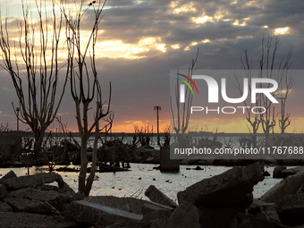 Images show Villa Epecuen, a flooded Argentine tourist town located in the Adolfo Alsina district, Buenos Aires province. (