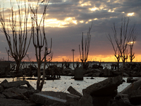 Images show Villa Epecuen, a flooded Argentine tourist town located in the Adolfo Alsina district, Buenos Aires province. (