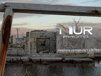 Images show Villa Epecuen, a flooded Argentine tourist town located in the Adolfo Alsina district, Buenos Aires province. (