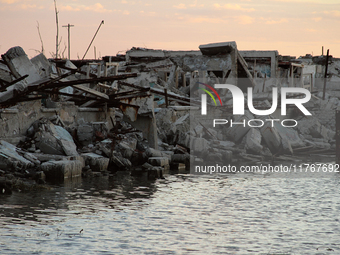 Images show Villa Epecuen, a flooded Argentine tourist town located in the Adolfo Alsina district, Buenos Aires province. (