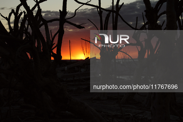 Images show Villa Epecuen, a flooded Argentine tourist town located in the Adolfo Alsina district, Buenos Aires province. 