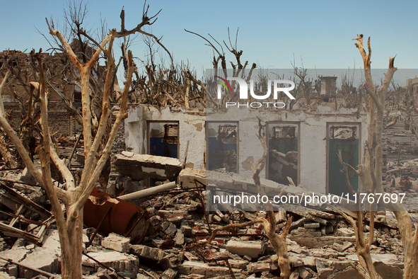 Images show Villa Epecuen, a flooded Argentine tourist town located in the Adolfo Alsina district, Buenos Aires province. 