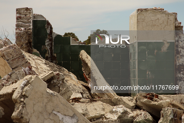 Images show Villa Epecuen, a flooded Argentine tourist town located in the Adolfo Alsina district, Buenos Aires province. 